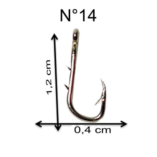 ANZOL 4330 NICKEL N. 14 CX C/ 100 UN