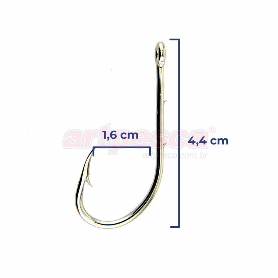 ANZOL 4330 NICKEL N. 4/0 CX C/ 100 UN